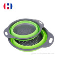 Collapsible Silicone Strainer Collapsible Silicone Round Colander 2 Sizes Manufactory